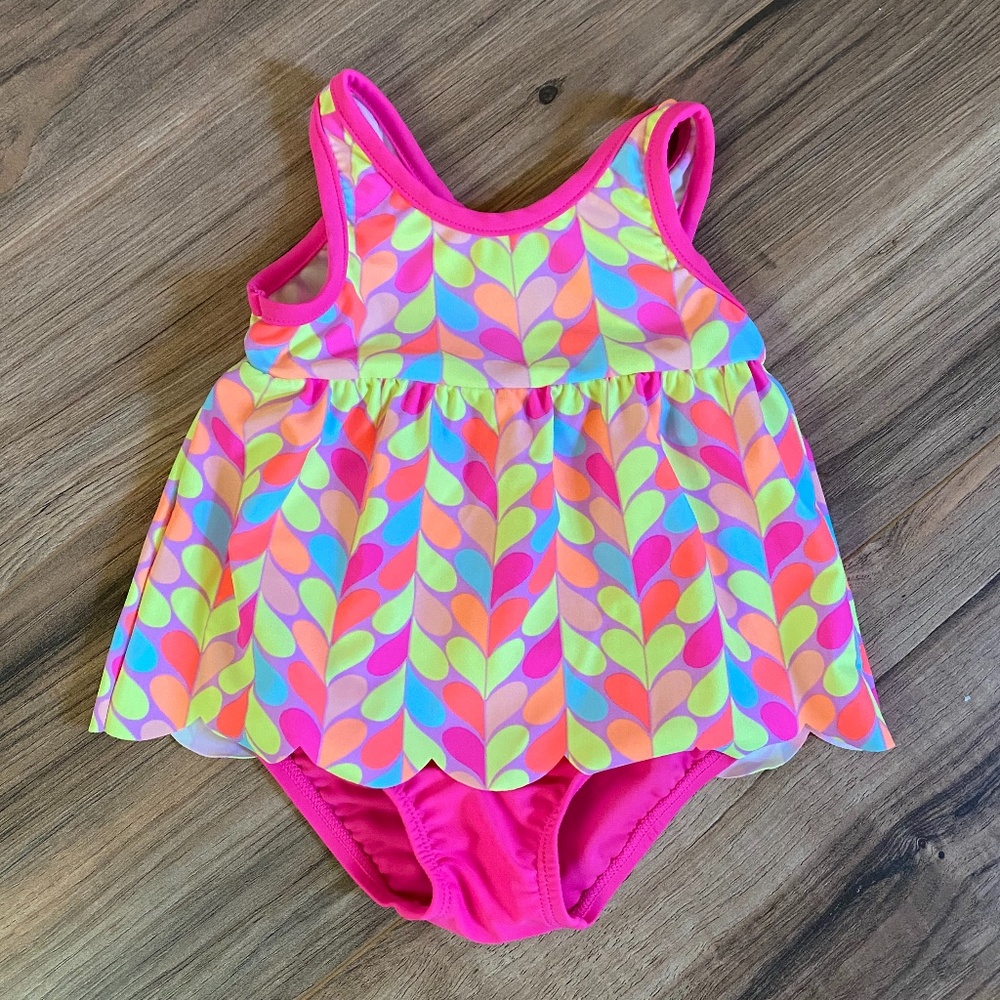 OshKosh Baby Girl One Piece Swimsuit 9-12 Months